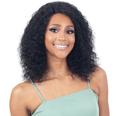 Naked 100% Brazilian WET & WAVY Natural Hair Lace Part Wig - DEEP WAVE 18